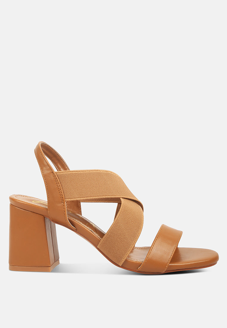 Bons Comfortable Straps Block Heel Sandals
