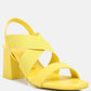 Bons Comfortable Straps Block Heel Sandals