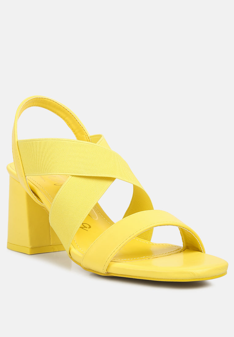 Bons Comfortable Straps Block Heel Sandals