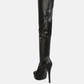 Confetti Stretch Pu High Heel Long Boots