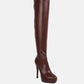 Confetti Stretch Pu High Heel Long Boots