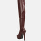 Confetti Stretch Pu High Heel Long Boots
