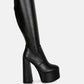 Coraline High Block Heeled Calf Boots
