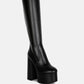 Coraline High Block Heeled Calf Boots