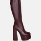 Coraline High Block Heeled Calf Boots