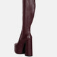 Coraline High Block Heeled Calf Boots