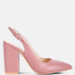 Creidne Block Heel Pointed Toe Sandals