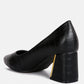 Emersyn Croc Block Heel Pump Shoes