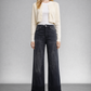Elodie Tummy Control Inseam Transform High Rise A-line Wide Jeans