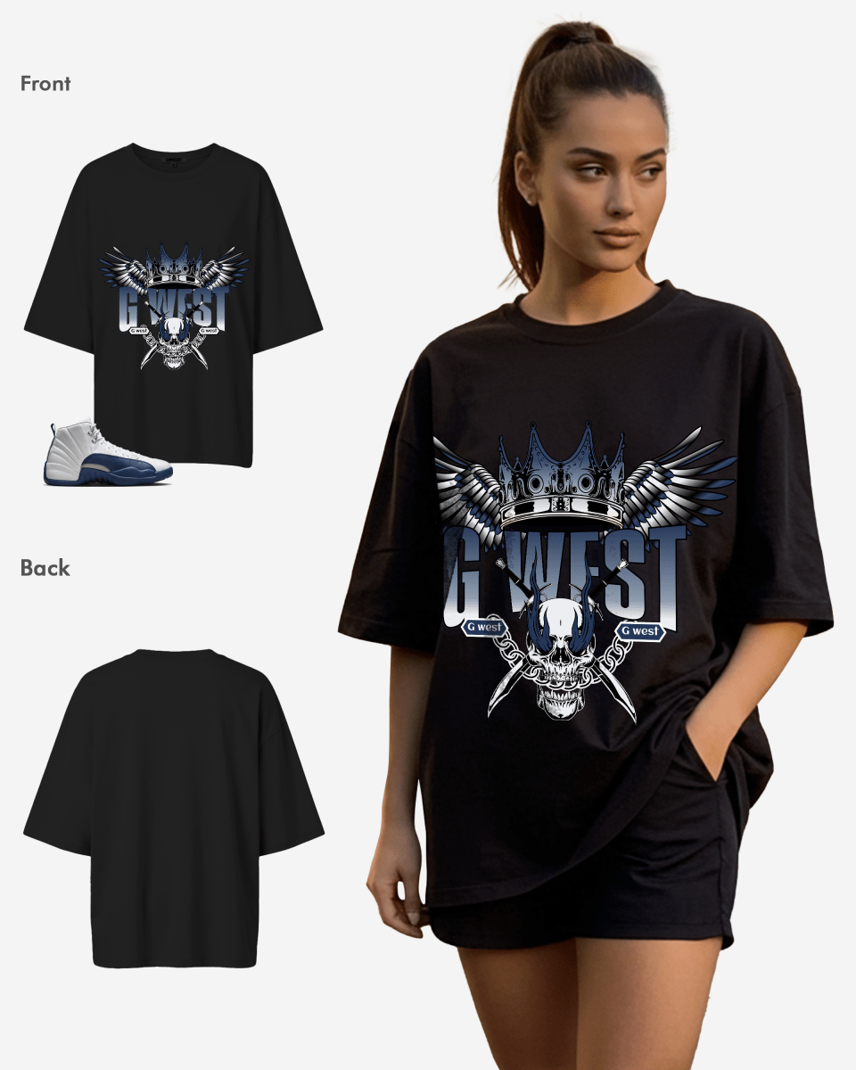 Crown Skull Oversized T-Shirt
