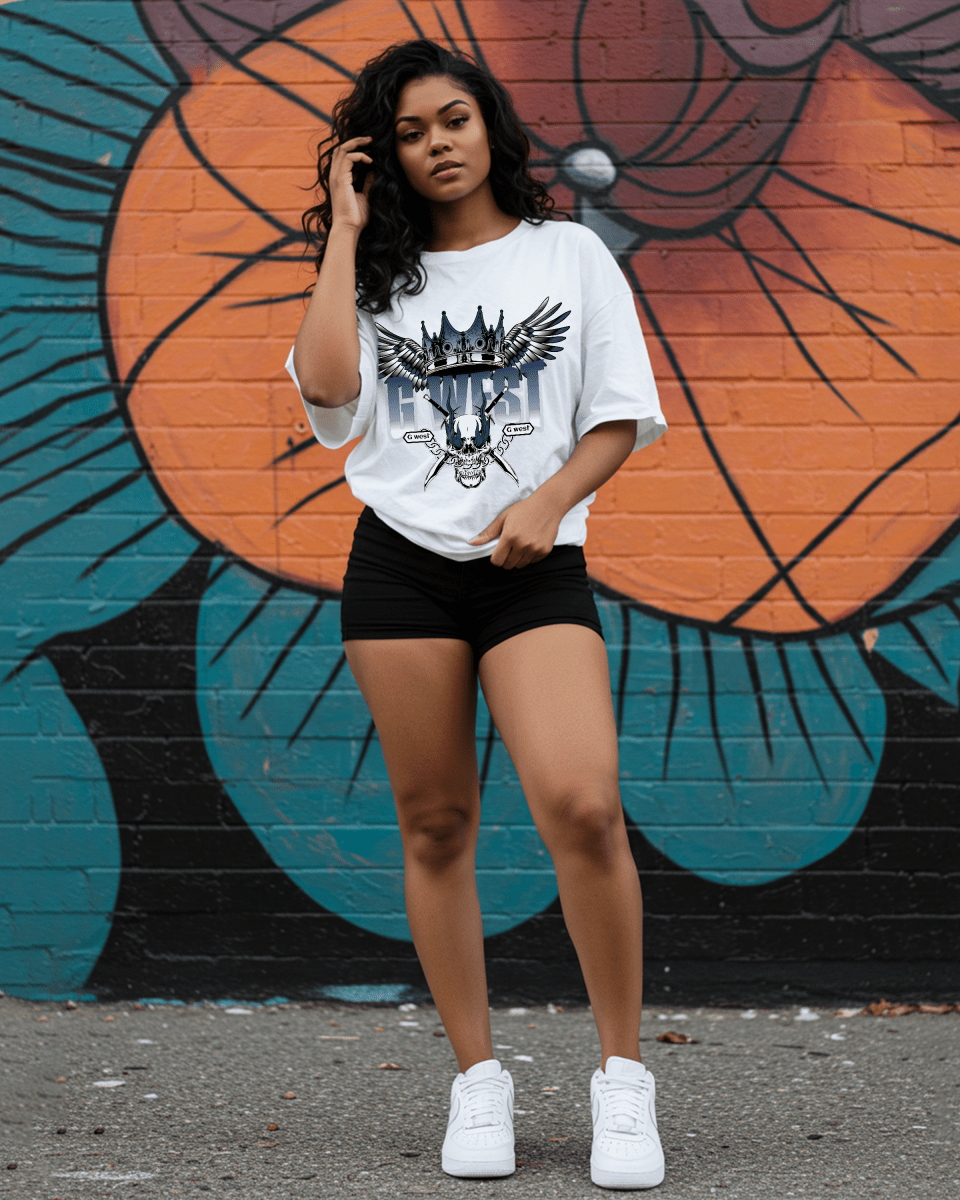 Crown Skull Oversized T-Shirt