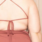 CURVE CRISS CROSS OPEN BACK PLUS SIZE MINI DRESS