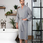 Waffle Kimono Spa Bathrobe -  Absorbent, Lightweight