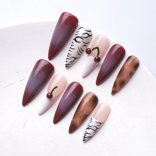 Handmade Nail Wear Nail Art Reusable Press on Nails
