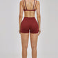 The New Seraphine Layered V Sports Bra Shorts 2-Piece Set
