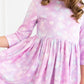 Love Story 3/4 Sleeve Pocket Twirl Dress