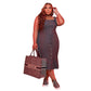 Solid Casual Midi Dress