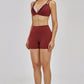 The New Seraphine Layered V Sports Bra Shorts 2-Piece Set