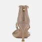 Dakota Metal Chain Mid Heel Sandals