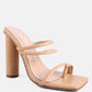 Dandelion High Block Heeled Croc Sandals