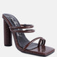 Dandelion High Block Heeled Croc Sandals