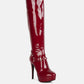 Daphne Stiletto Heeled Mid Calf Boots