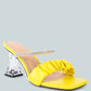 Date Look Clear Heel Rhinestone Sandals