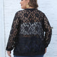 Lace Open Front Cardigan