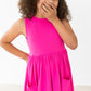 Hot Pink Tank Pocket Twirl Dress