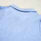 Beau Blue Contrast Striped T Shirt Dress