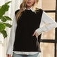 Round Neck Vest with Slight Open Back