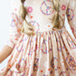 Flower Child 3/4 Sleeve Pocket Twirl Dress