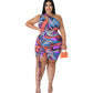 “Club Nights” Single Shoulder Hollow Out Mini Dress