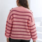 Striped Dropped Shoulder Sweater