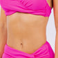 2 Piece Rouched Top and Bottom High Waist Bikini