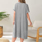 Round Neck Short Sleeve Lounge Dress
