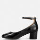 Debbie Ankle Strap Low Block Heel Sandals