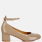 Debbie Ankle Strap Low Block Heel Sandals