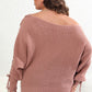 One Shoulder Beaded Sweater