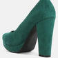 Delia Seude Block Heel Pumps
