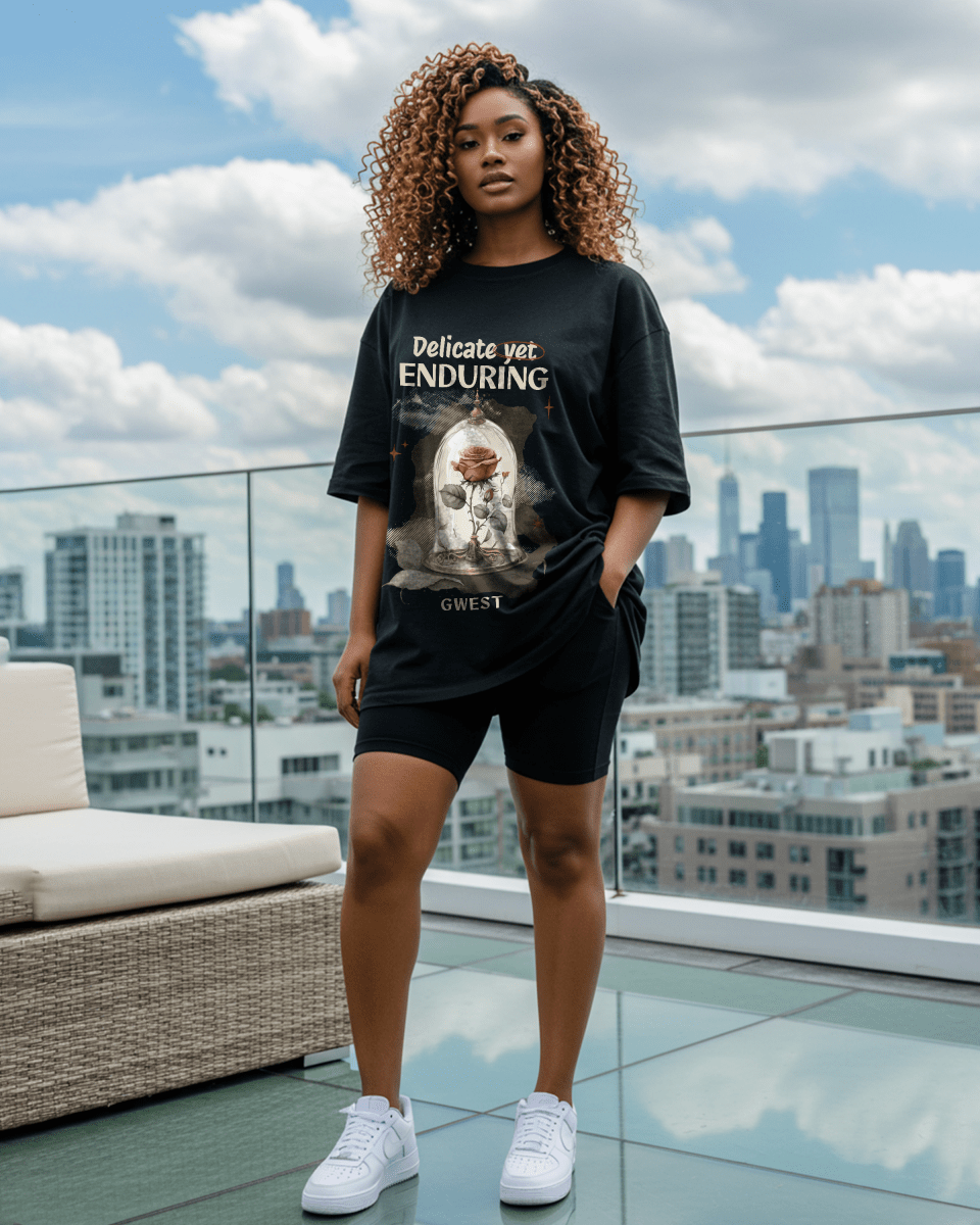 Delicate Yet Enduring Oversized T-Shirt