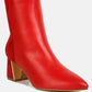 Desire Suede Back Panel High Ankle Boots
