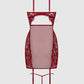 DEZI CURVY LACE & CHAIN CHEMISE LINGERIE SET