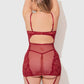 DEZI CURVY LACE & CHAIN CHEMISE LINGERIE SET