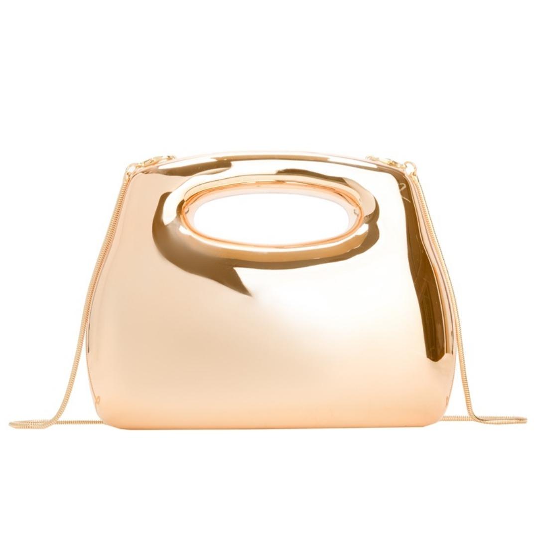 Acrylic square box clutch bag
