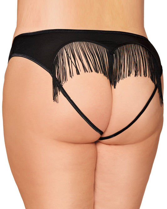 Heart Back Fringe Panty