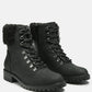 Dolon Lace Up Fur Collar Ankle Boots