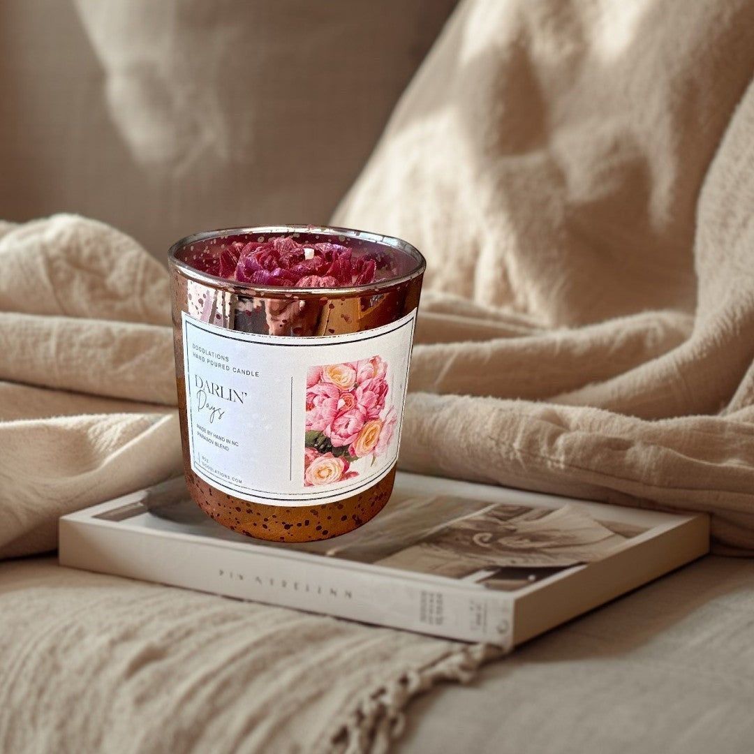 Darlin' Days Floral Candle