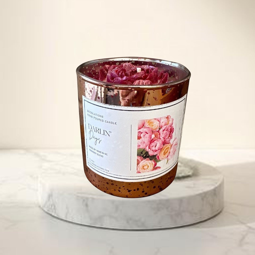 Darlin' Days Floral Candle