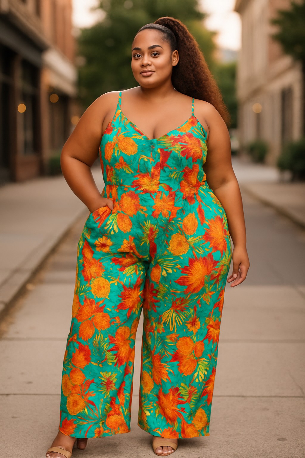 The Jenna Multi Print Jumpsuit